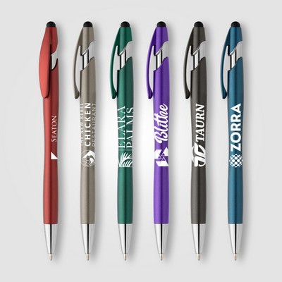 La Jolla Recycled Plastic Metallic Stylus Pen