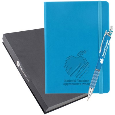 Bella Luna Brite Journal And Headline Pen Debossed