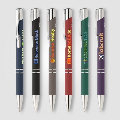 Tres-Chic Recycled Aluminum Chrome Trim Pen - ColorJet